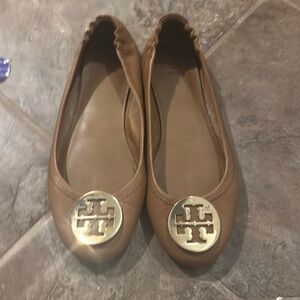 Tory Burch ballet flats size 9. Only worn a handful of times